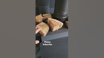 Does pre drying wood on a  woodburning stove work? #woodburningstove
