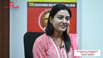 BANDANA PARMANIK - Rank 304 -  OAS 2020 - 21  Mock Interview-APTI PLUS