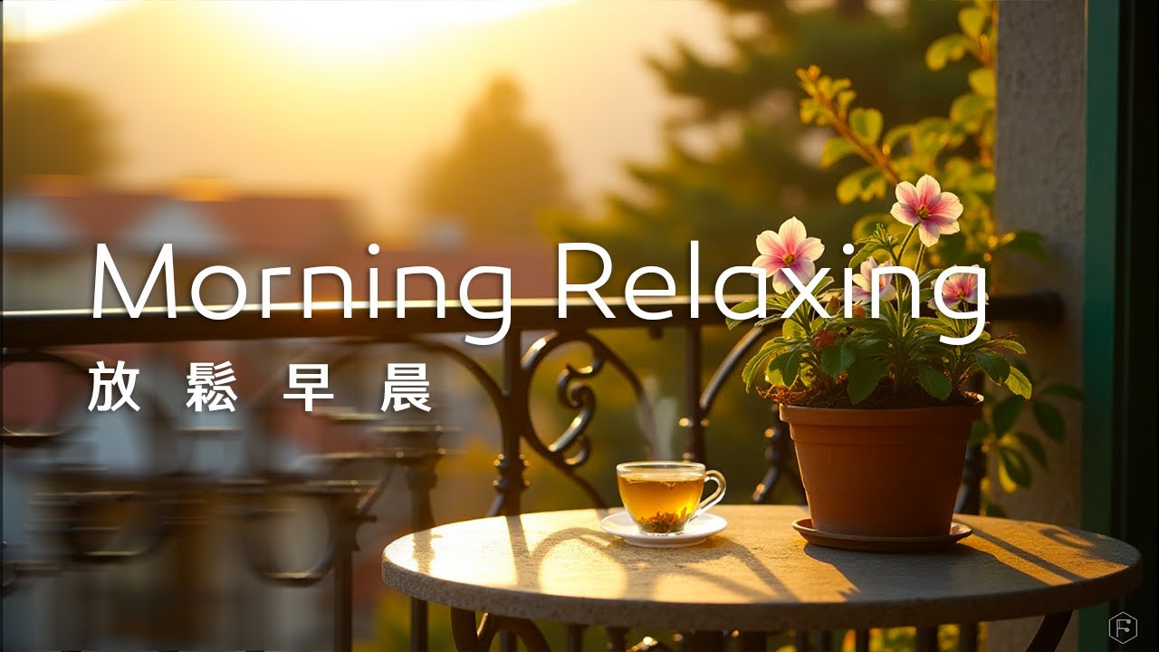 早晨音樂Morning Music｜柔和的晨光照耀，在陽台上聞著花香，享受一杯熱茶，靜靜地感受早晨的美好｜