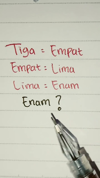 enam itu berapa ya #belajar #sekolah #tebaktebakan