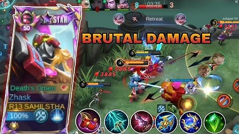 NEW BEST BUILD ZHASK | ONE HIT BRUTAL DAMAGE AND INSTANT BUILD | NEW BUILD ZHASK 2025