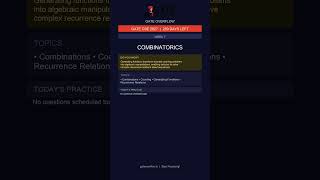 GATE 2027 Study Plan | Week 7 | Combinatorics | 2026-05-18