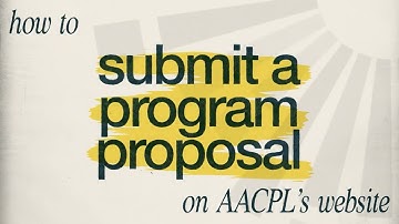 How to Submit a Program Proposal