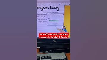How To Stop Content Preparation progress when Opening PDF | Turn Off Content Preparation progress