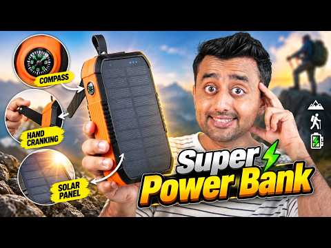 Most Powerful Power Bank💥30,000 mAh🔋Solar Charging - Hand Cranks Generator - Beme Photon Ultra+
