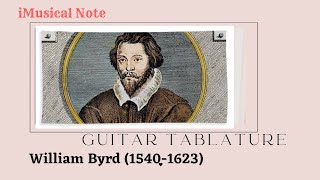 Guitar TAB - William Byrd : The Woods So Wild (1543-1623) | Tutorial Sheet Lesson #iMn