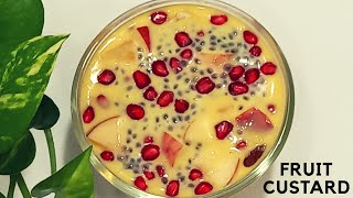 Fruit Custard | Fruit custard dessert | How to make fruit custard at home | Fruit custard recipe |