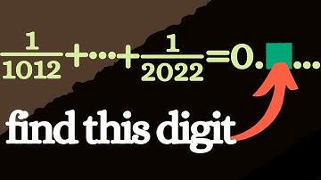 Finding the first digit after the decimal point