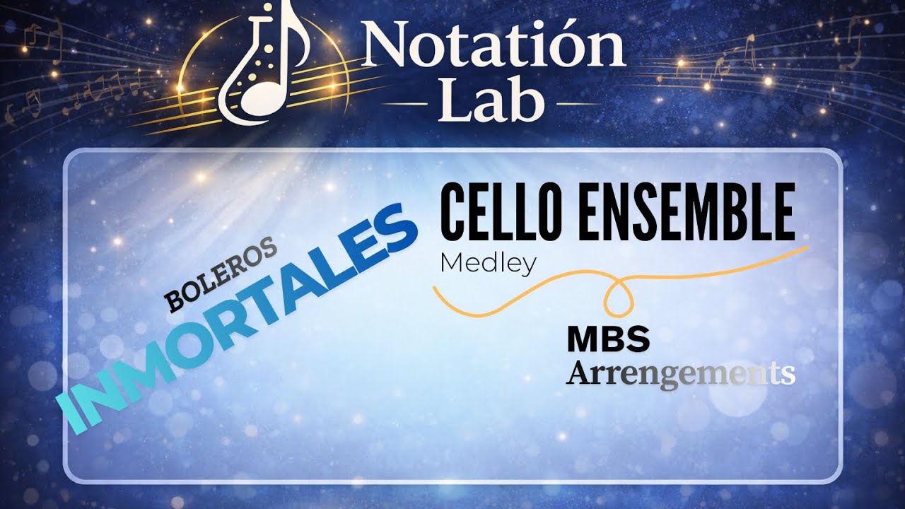 Boleros Inmortales - Trío Cello Ensemble | Sheet Music Score + MIDI | Notation Lab