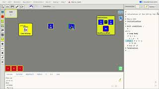 Python program for calculating the GCD with AlgoTouch