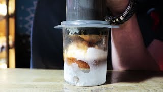 Affogato 義式濃縮加冰淇淋使用愛樂壓，五週年紀念配方發想 