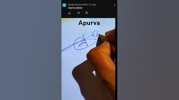 Apurva styles signature #drawing #shorts #trending #signature #youtuber .....: