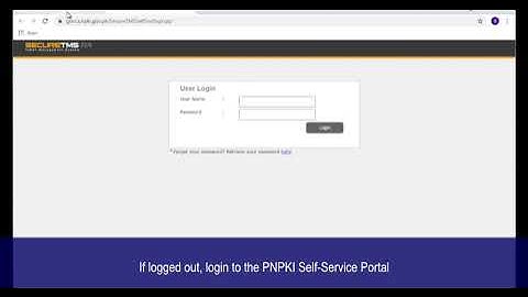 PNPKI - Requesting and downloading certificates
