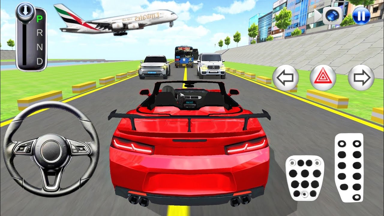 3D New Red Chevrolet Camaro Car For Parking - 3d Driving Class Android Gameplay |Car Game 