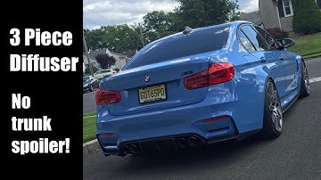 Vlog 48: BMW M3 / M4 Three Piece Carbon Fiber Rear Diffuser Installation