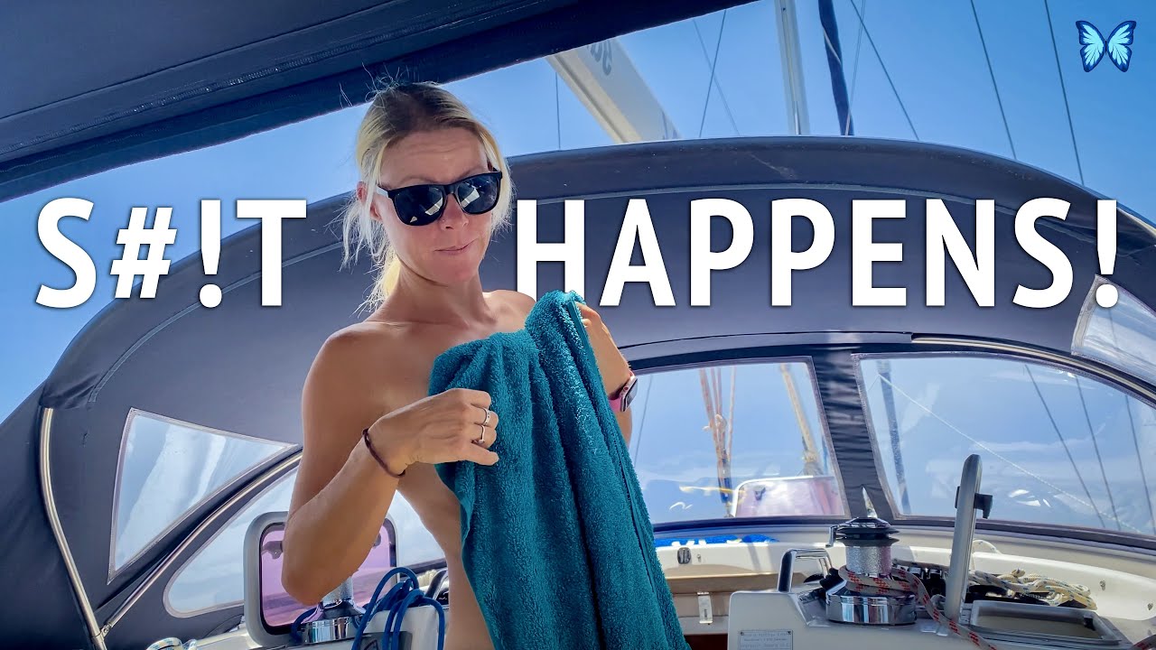 BOAT LIFE: POOR SEAMANSHIP?  Tell us what you think!  Sailing Schoinousa Island, Greece • S2:Ep27