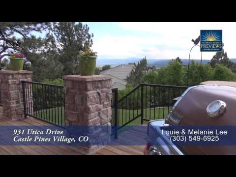 931 Utica Drive, Castle Pines Village, CO home video tour