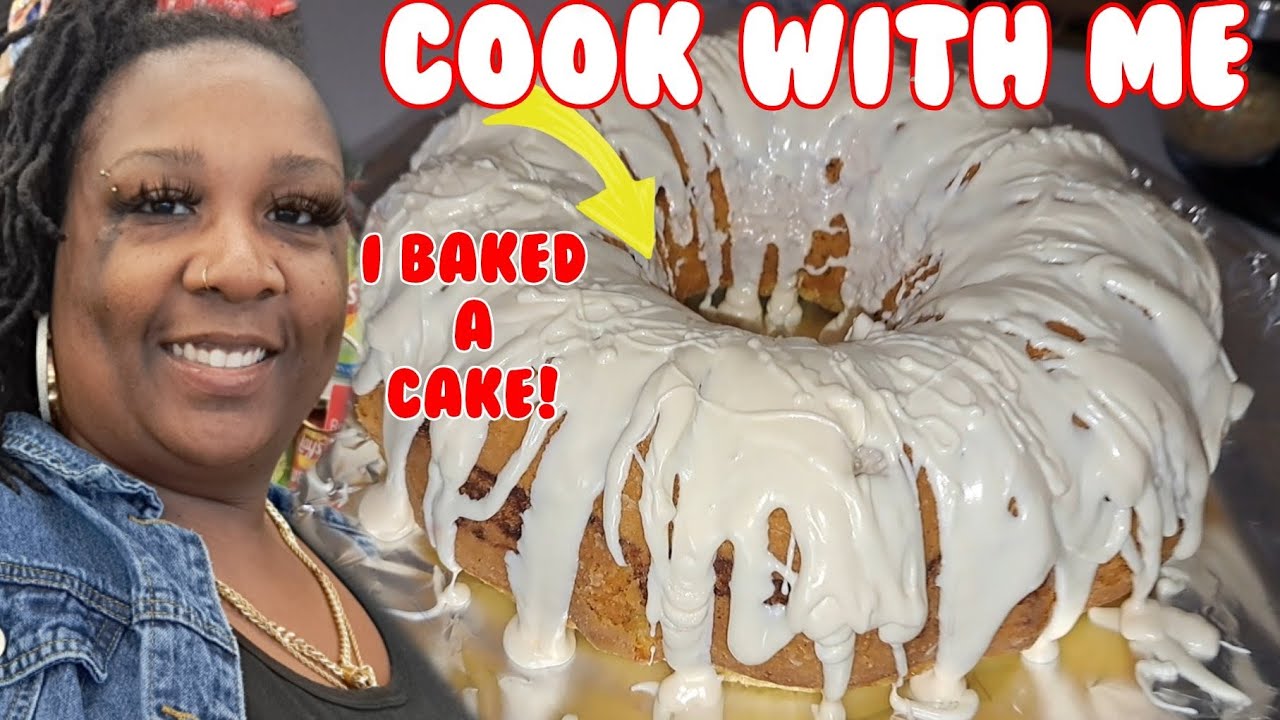 COOK WITH ME| CABBAGE FRIED CORNBREAD CAKE TURKEY NECKS & RICE