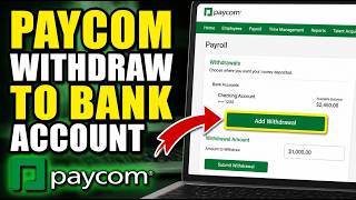 How to withdraw from Paycom salary payments to bank account - Quick Tutorial