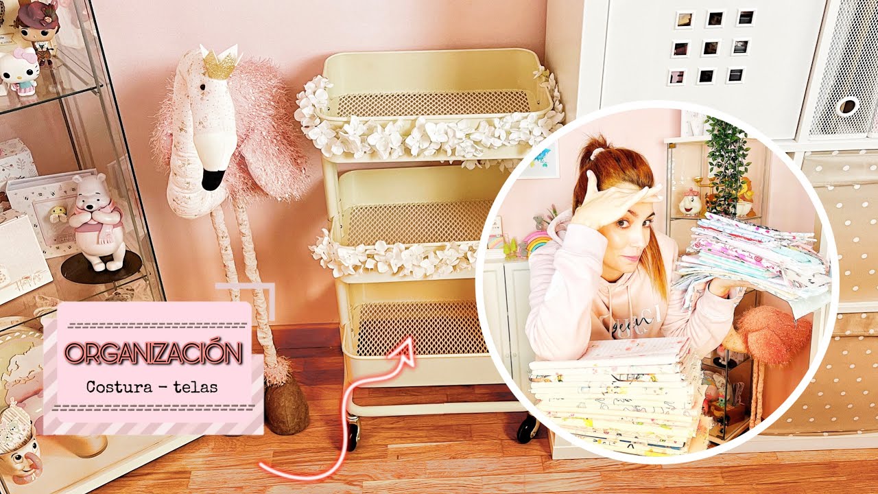 🪡 TE MUESTRO COMO ORGANIZO MIS TELAS. AHORRA ESPACIO DE MANERA FÁCIL Y RÁPIDO! Organización costura