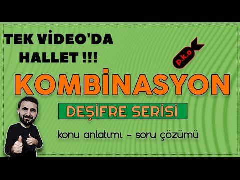 Kombinasyon Konu Anlatımı  + Soru Çözümü   #TYT #AYT #DGS #KPSS #ALES  (+PDF) 10.Sınıf kombinasyon