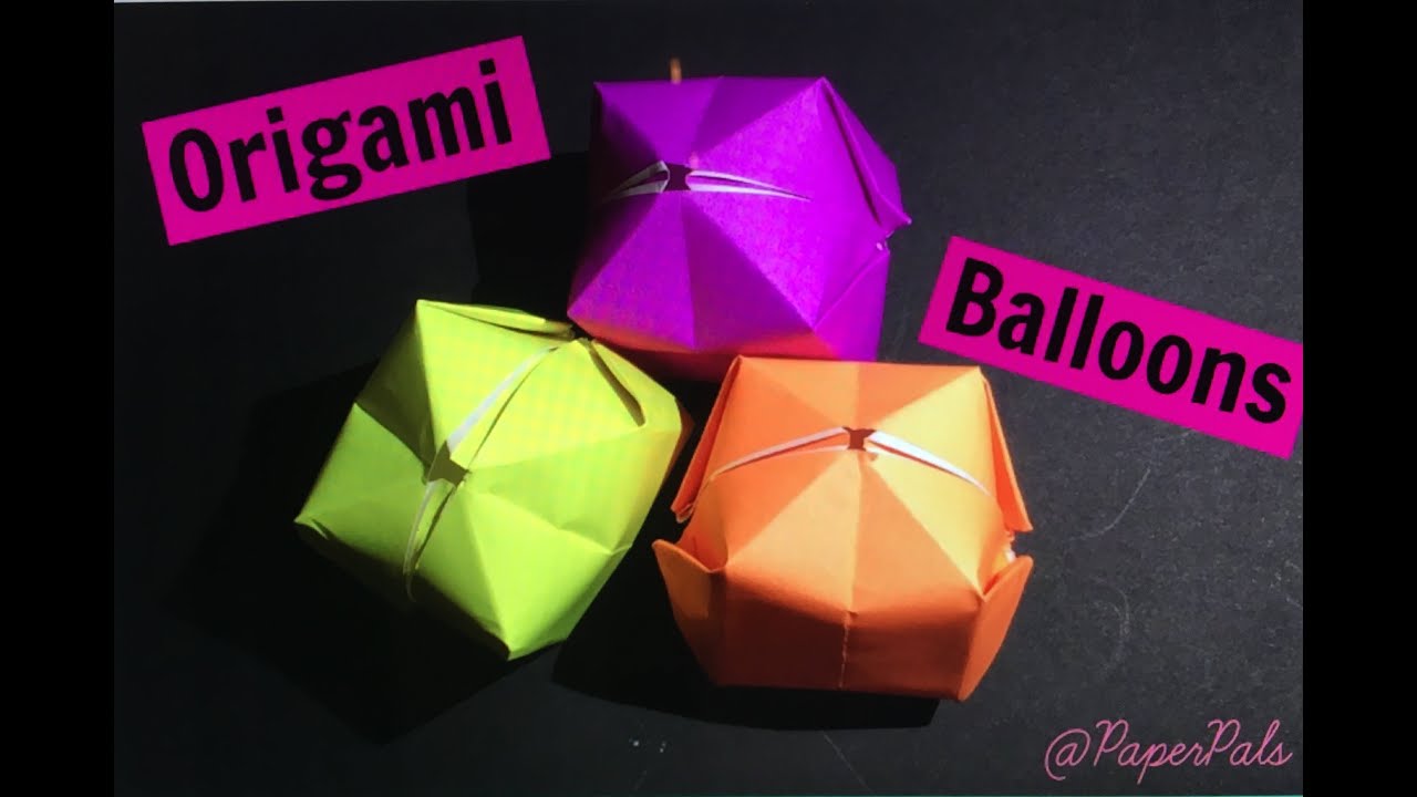 Origami BalloonEasy // PaperPals YouTube