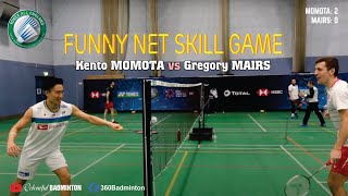 Kento MOMOTA [桃田 賢斗]  vs Gregory MAIRS | Funny Net Skill Game | Yonex All England 2021