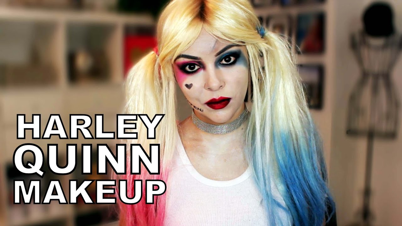 Harley Quinn Halloween Makeup Tutorial Suicide Squad TrinaDuhra