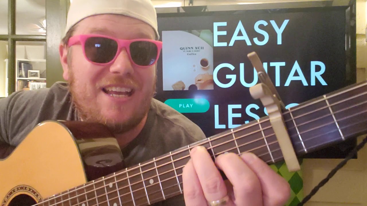 How To Play Coffee Quinn XCII Marc E. Bassy // guitar lesson beginner tutorial easy chords YouTube