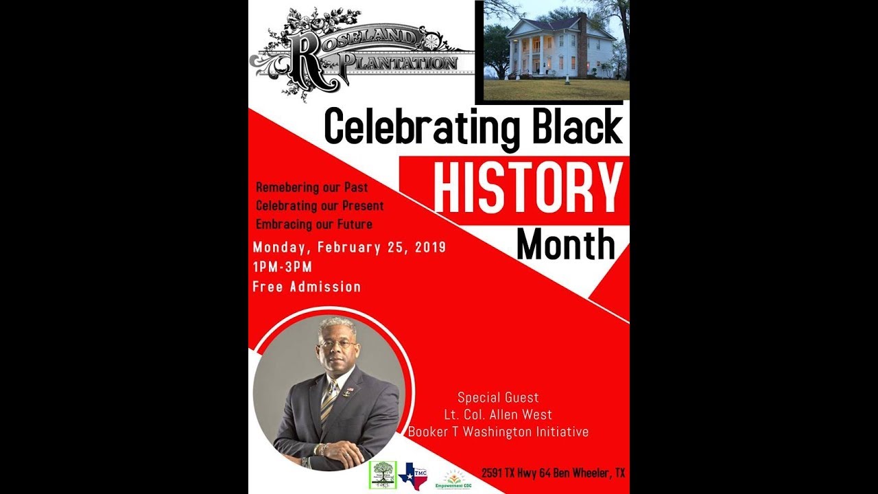 Roseland Plantation Celebrating Black HISTORY Month 1 PM 3PM Mon