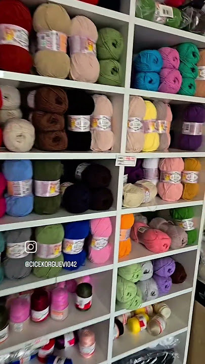 Dükkan gezmesi #örgü #iplik #düğme #çanta #crochet #amigurumi