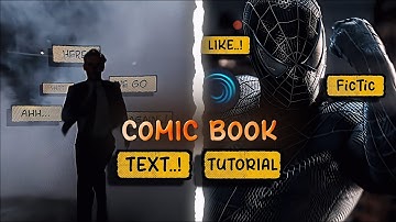 FicTic Like Comic Book Text Tutorial On Alight Motion (+preset)