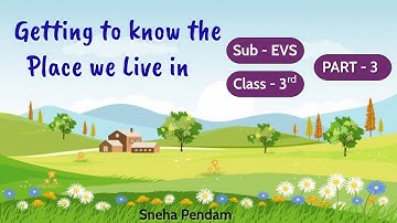 Getting to know the Place we Live in | EVS | Class 3rd | Sanskar Academy