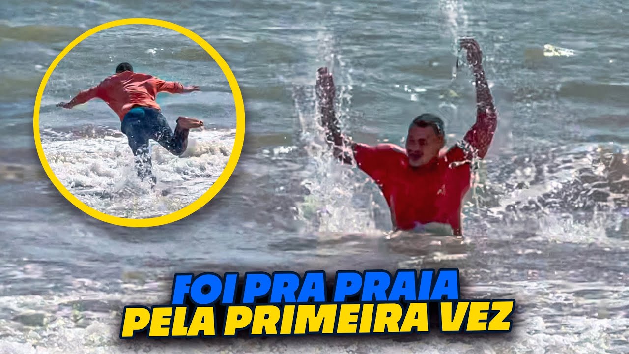 O MUDINHO FOI NA PRAIA PELA PRIMEIRA VEZ 🙌🏼 | MUDINHO PEDREIRO 