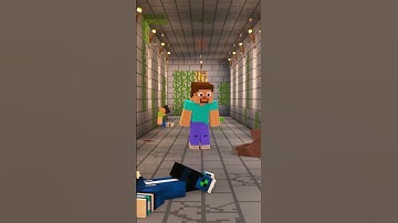 Minecraft but Herobrine Guards the End Portal #shorts