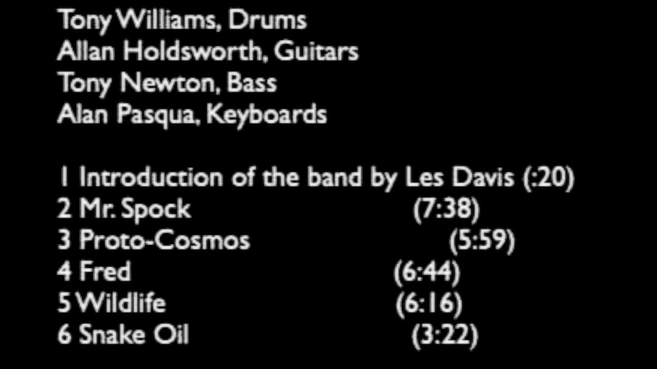 TONY WILLIAMS NEW LIFETIME - LIVE IN N.Y.C. (1976) - YouTube