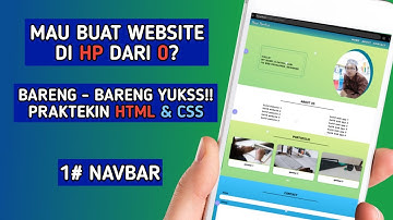 cara membuat website portofolio dengan html dan css di android | navbar | coding di android 1
