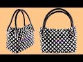 পুতির হ্যান্ডব্যাগ/How to make Beaded Bag(part-1)/beaded hand bag/putir hand bag/beaded bag making