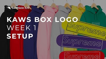 SwiftSole Supreme W1 Set Up Guide Livestream - KAWS BOX LOGO