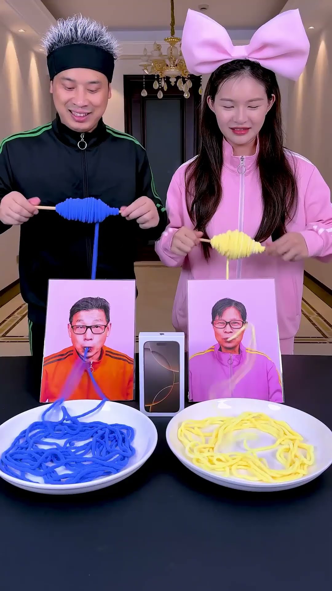 Noodles Eating Challenge, So Magical! So Much Fun#Funnyfamily #Partygames #Funny