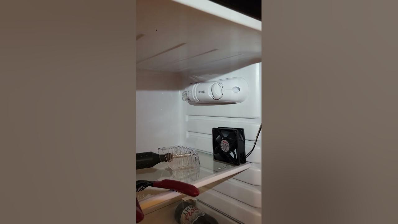 Installing a fan in a mini fridge refrigerator YouTube