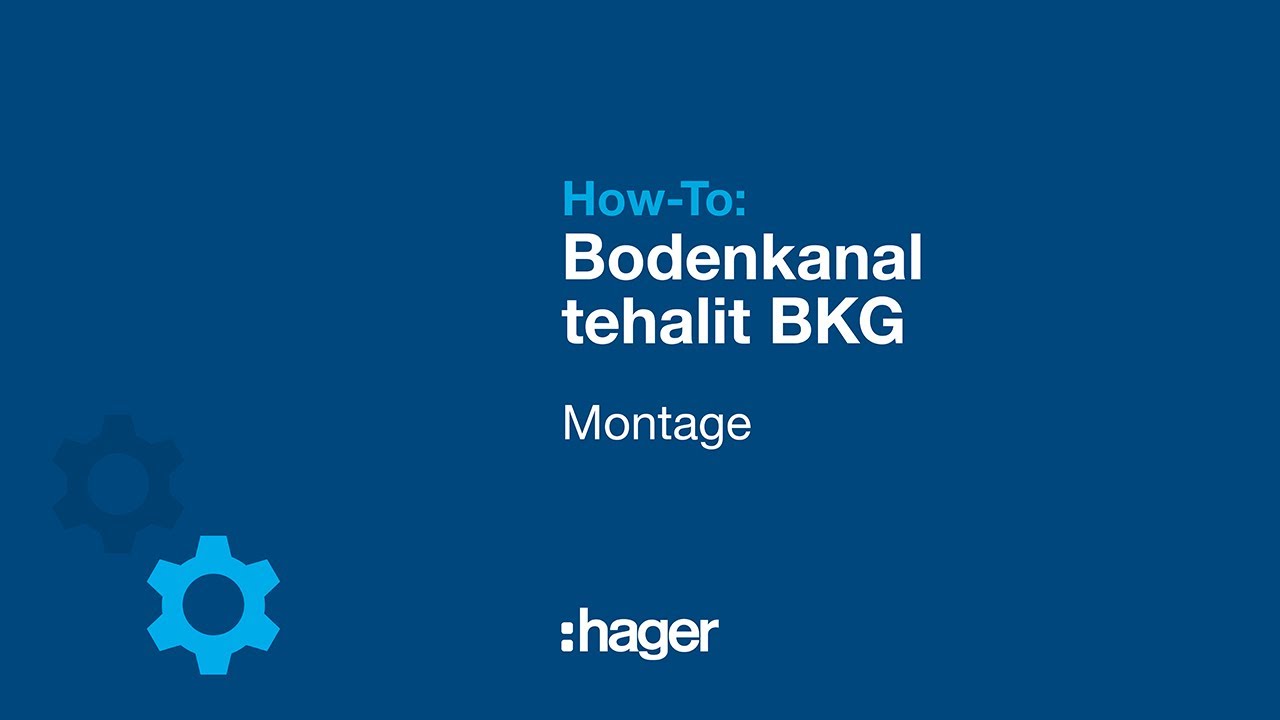 tehalit BKG How-to: Bodenkanal montieren, Geräte installieren, Kabel verlegen