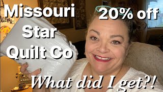 Missouri Star Quilt Co Delivery! What did I get?! 20% off