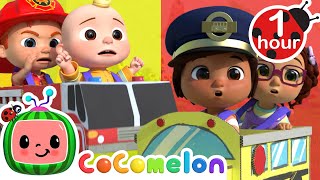 Wheels On The Bus Vs Fire Truck | Cocomelon Nursery Rhymes & Kids Songs