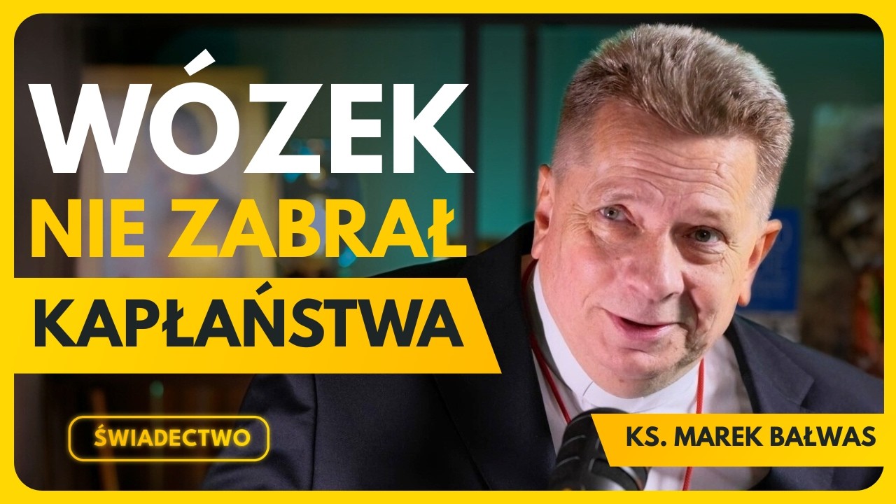 Wózek nie zatrzymał kapłana. Niewiarygodna historia ks. Marka Bałwasa – droga bólu, wiary i cudów