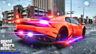 Playing GTA 5 As A POLICE OFFICER Supercars Sunday Patrol| GTA 5 Lspdfr Mod| 4K