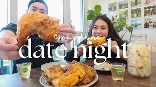 【Cooking for my husband】date night, Taiwanese Fried Chicken, pickled radish | Tiffycooks Vlog