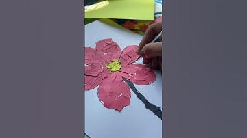 Paper collage flower part 2.0