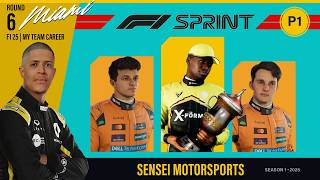 F1 25 TEAM CAREER | Round 6 | MIAMI SPRINT WIN! Back After Cancelled Rounds 🏆