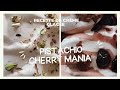 La meilleure recette de créme glacée cherry mania 🍒 / pistache maison super onctueuse sans œufs